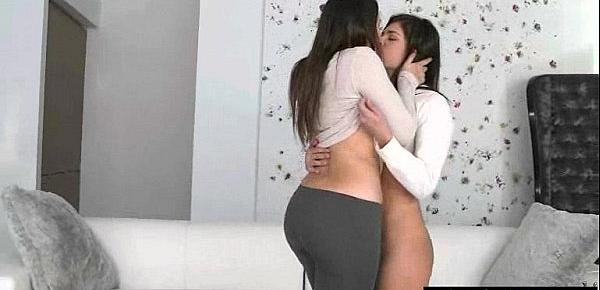  Lesbo Girls (Valentina Nappi & Leah Gotti) Have Fun Licking And Kissing Each Other clip-29
